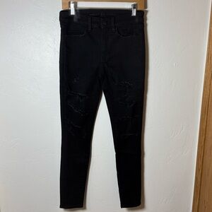 American Eagle black high rise jeggings size 4 NWOT